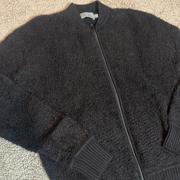 Vince Wool Blend Zip Up Sweater - Picture 2 of 6